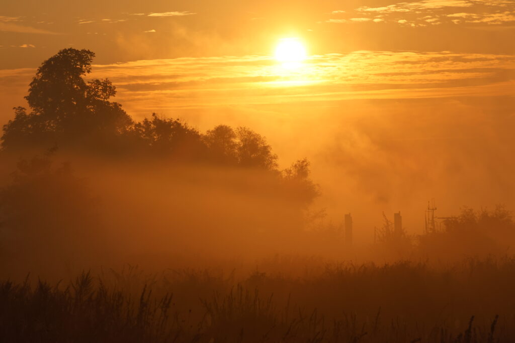 Zonsopkomst in Wageningen